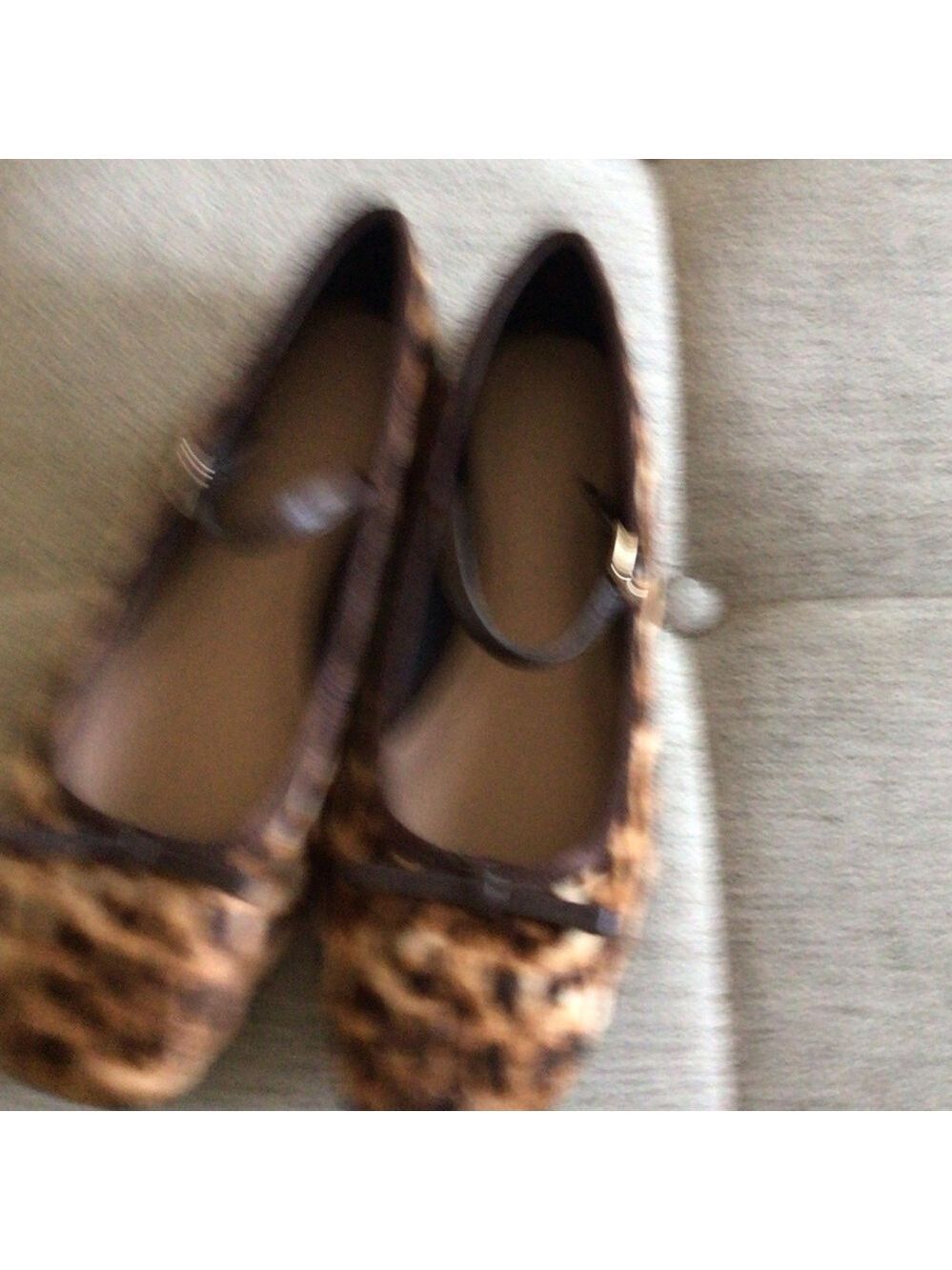 J. Crew New Leopard Print the Quinn Mary Jane flat sz 7.5 - Picture 7 of 11